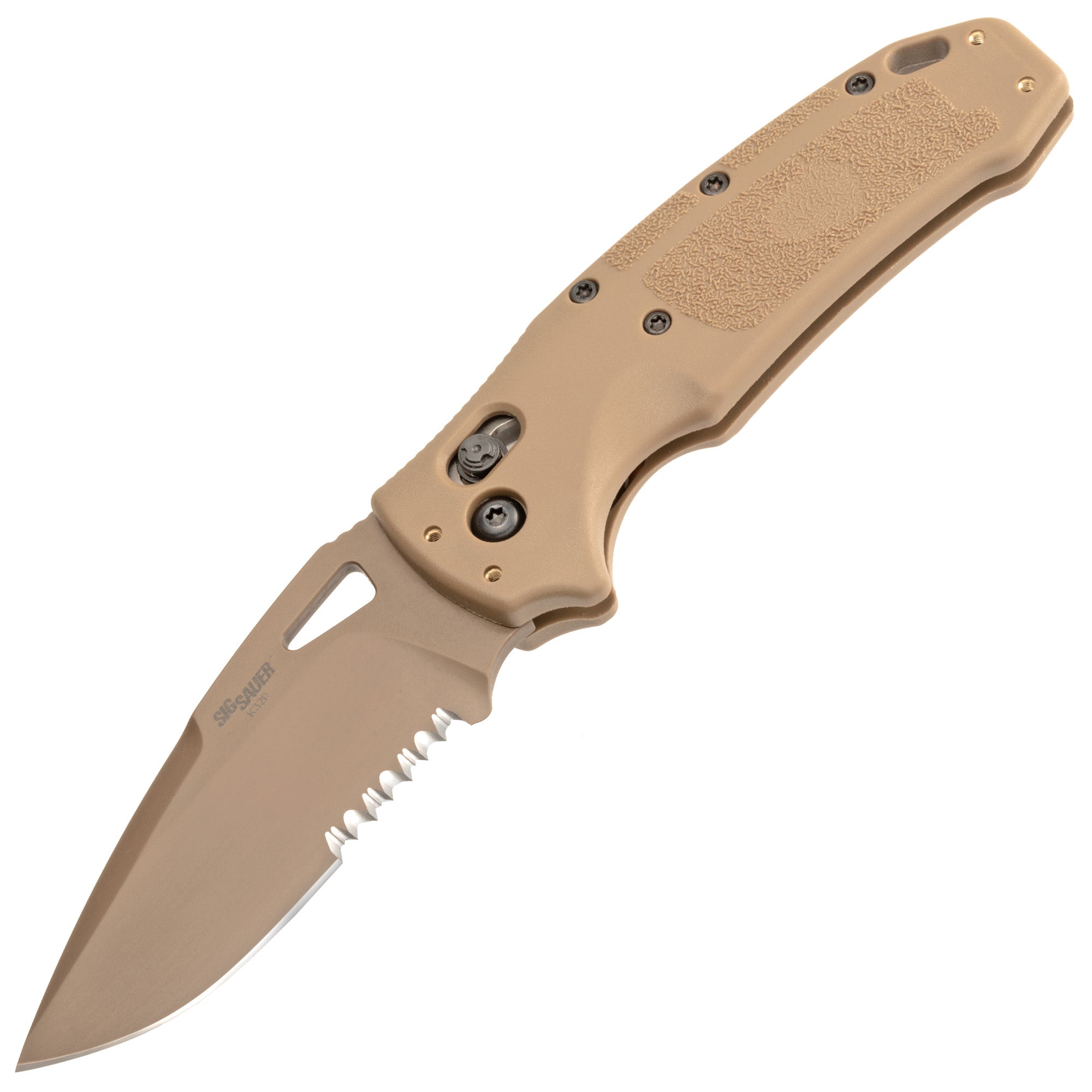 Hogue, K320 M17, Folding Knife, Tan, Drop Point Blade, 3.5", PVD Coyote Tan Finish