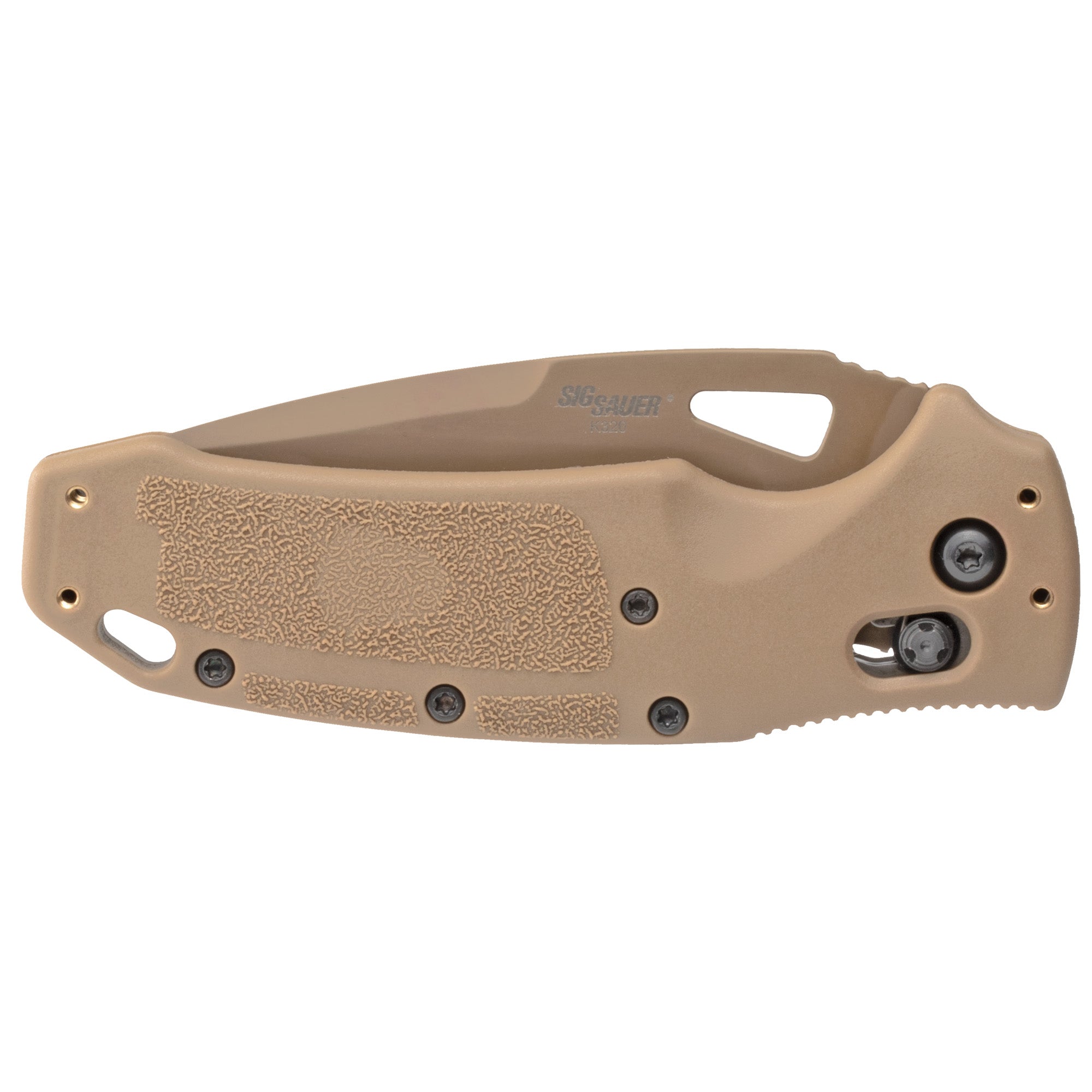 Hogue, K320 M17, Folding Knife, Tan, Drop Point Blade, 3.5", PVD Coyote Tan Finish
