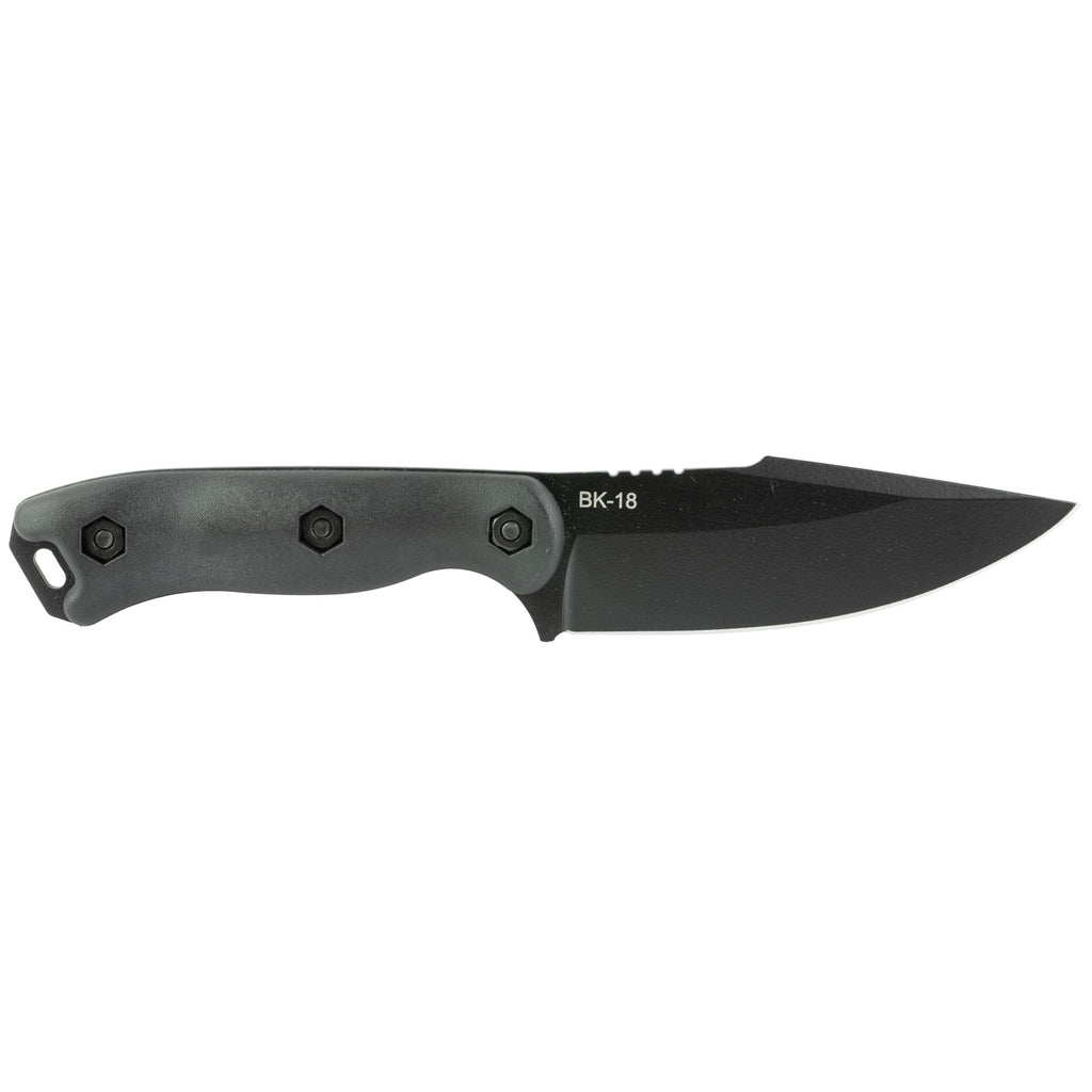 KA-BAR Knives, Becker Harpoon, Fixed Blade Knife, 4.5" Blade Length, 9.375" Overall Length, Drop Point, 1095 Cro-Van Steel, Matte Finish, Black, Includes Plastic Sheath