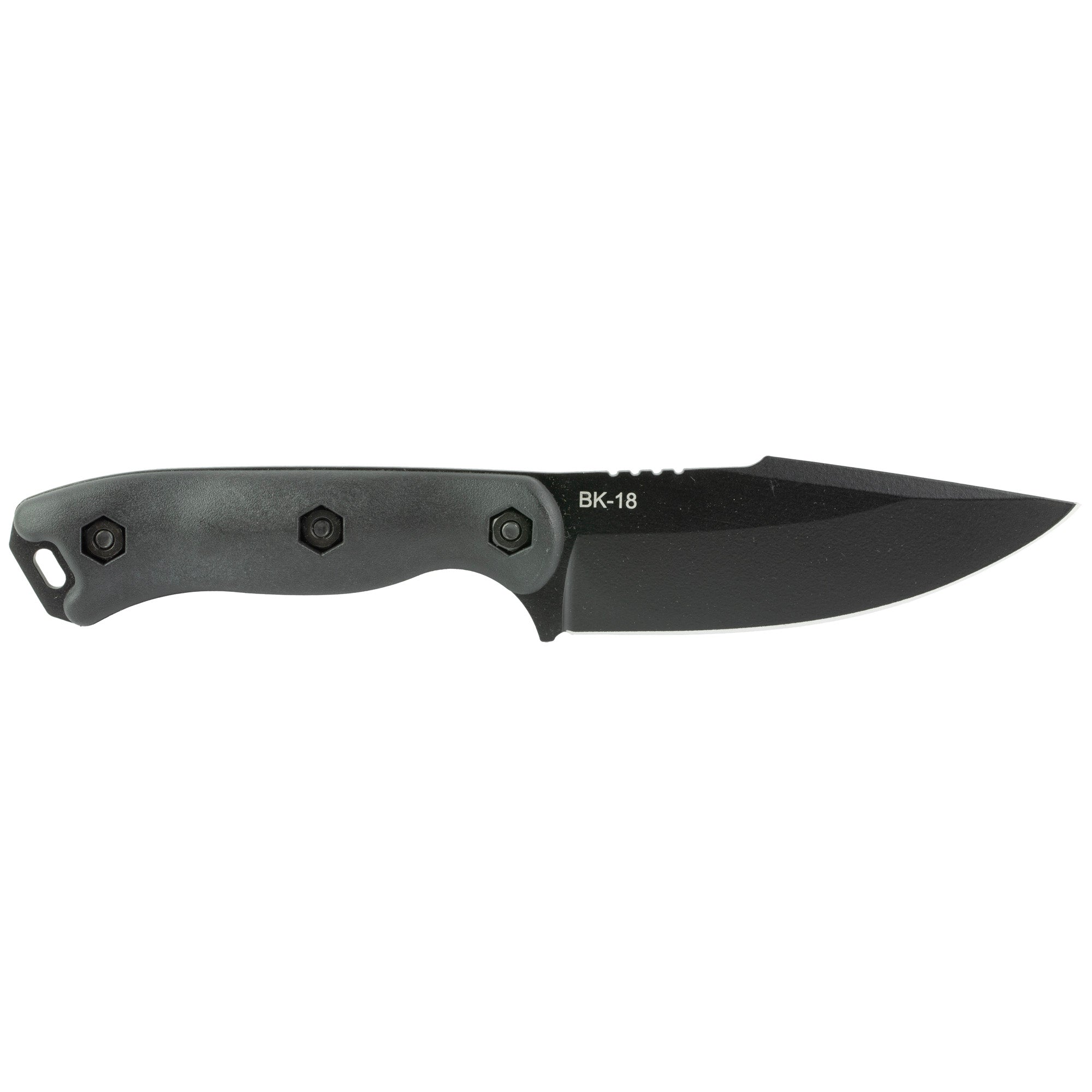 KA-BAR Knives, Becker Harpoon, Fixed Blade Knife, 4.5" Blade Length, 9.375" Overall Length, Drop Point, 1095 Cro-Van Steel, Matte Finish, Black, Includes Plastic Sheath