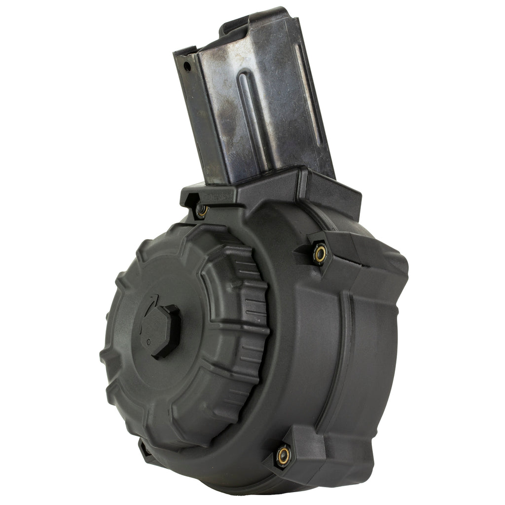 ProMag Industries, Magazine, Drum, 7.62X39, 50 Rounds, Fits Ruger Mini-30, Polymer Construction, Black