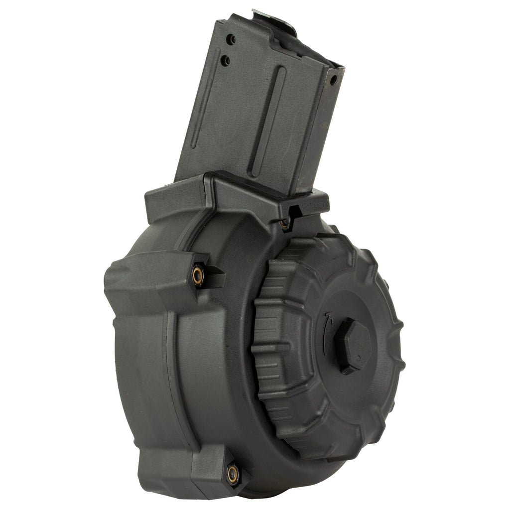 ProMag Industries, Magazine, Drum, 7.62X39, 50 Rounds, Fits Ruger Mini-30, Polymer Construction, Black