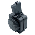 ProMag Industries, Magazine, Drum, 223 Remington/5.56 NATO, 65 Rounds, Fits Ruger Mini-14, Steel/Polymer Construction, Black