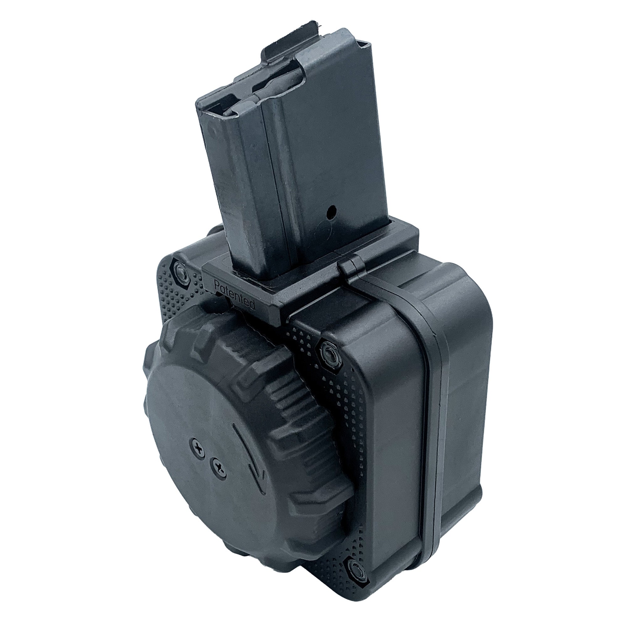 ProMag Industries, Magazine, Drum, 223 Remington/5.56 NATO, 65 Rounds, Fits Ruger Mini-14, Steel/Polymer Construction, Black