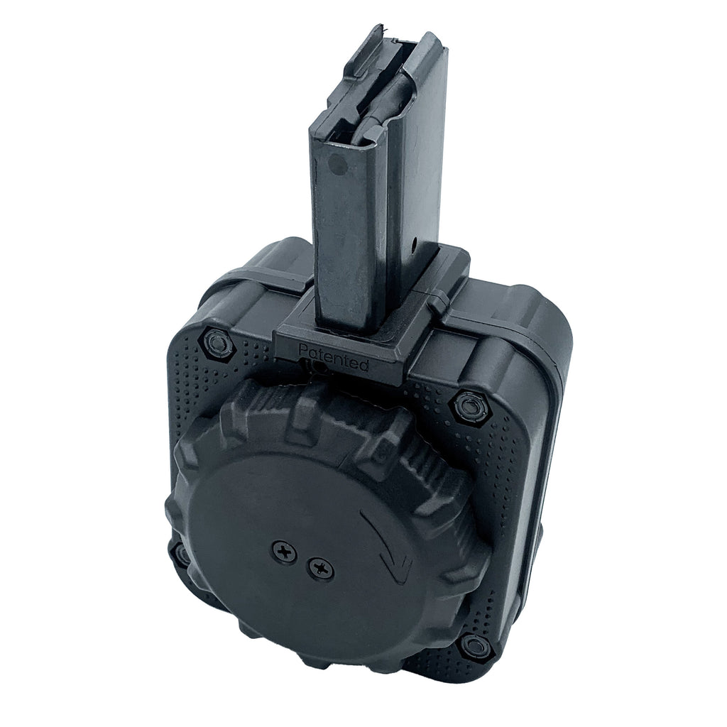 ProMag Industries, Magazine, Drum, 223 Remington/5.56 NATO, 65 Rounds, Fits Ruger Mini-14, Steel/Polymer Construction, Black