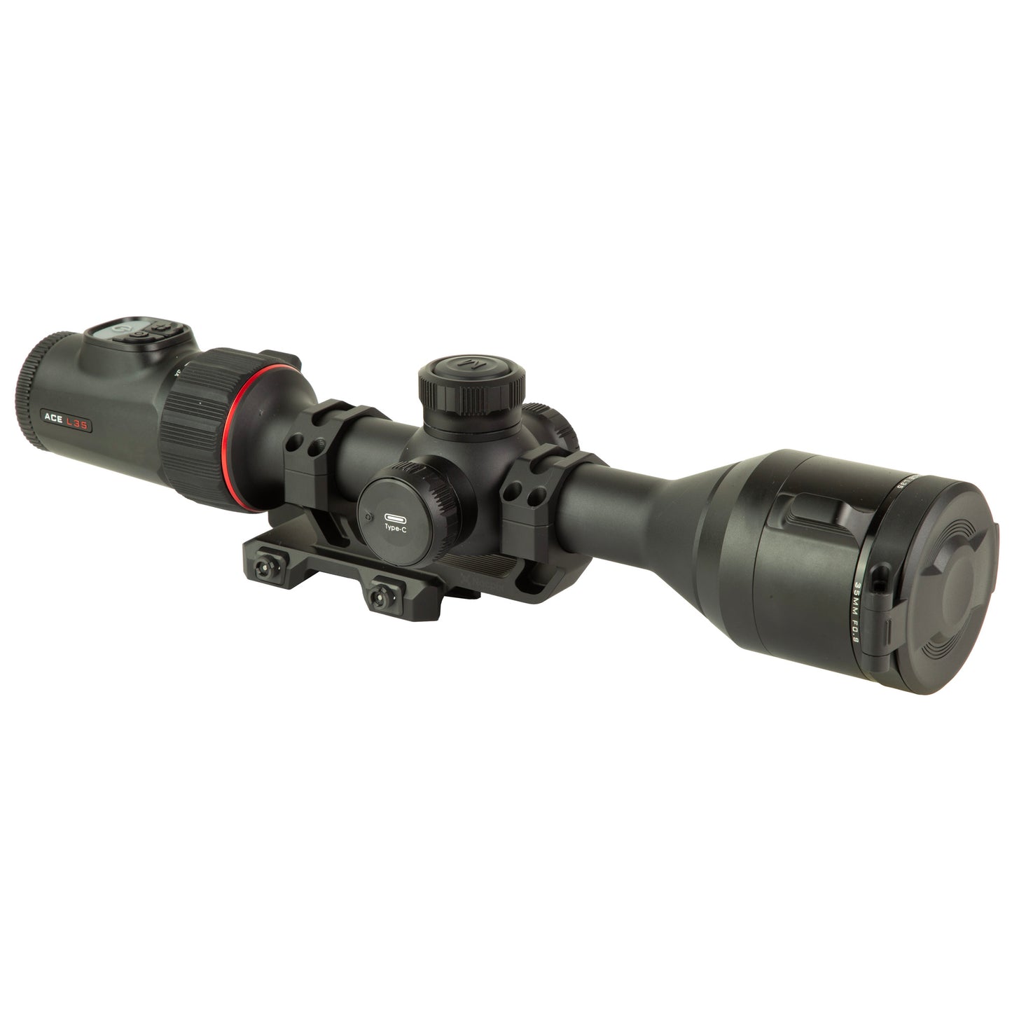 NOCPIX, ACE L35, Thermal Weapon Sight, 4-16X35mm, 12 Micron, 384x288 (60 Hz), Multiple Reticles, Black