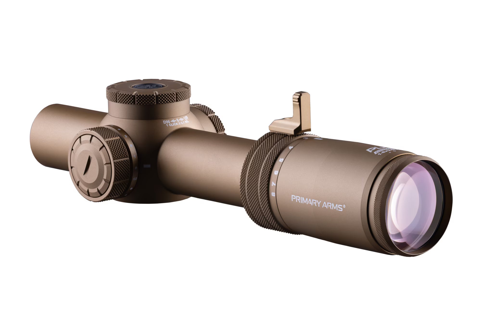 Primary Arms Compact PLxC 1-8X24 FFP Rifle Scope - Illuminated ACSS Griffin MIL M8 Reticle - Flat Dark Earth