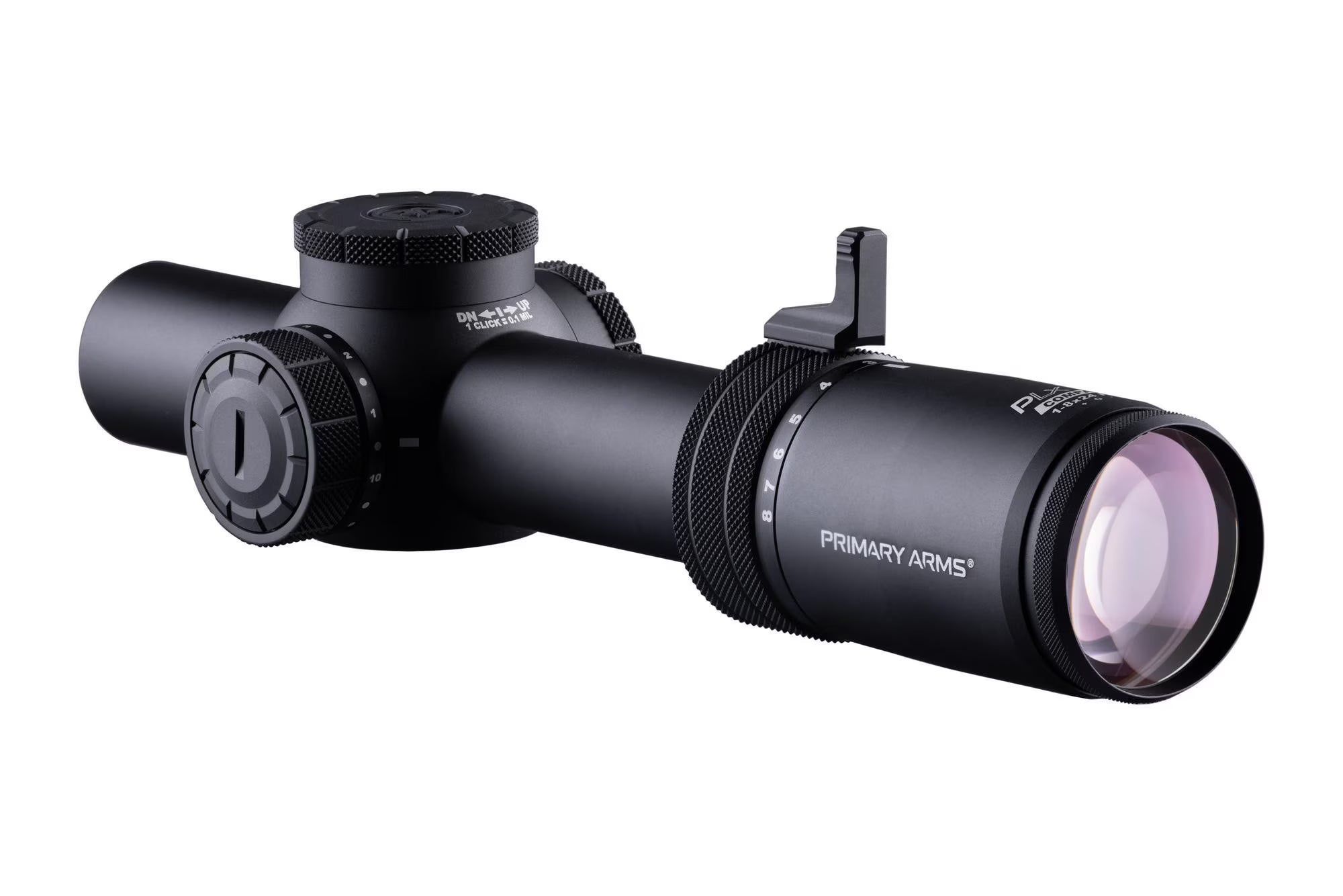 Primary Arms Compact PLxC 1-8x24 FFP RDB Rifle Scope - ACSS Raptor 5.56/.308 Yard G2 Reticle