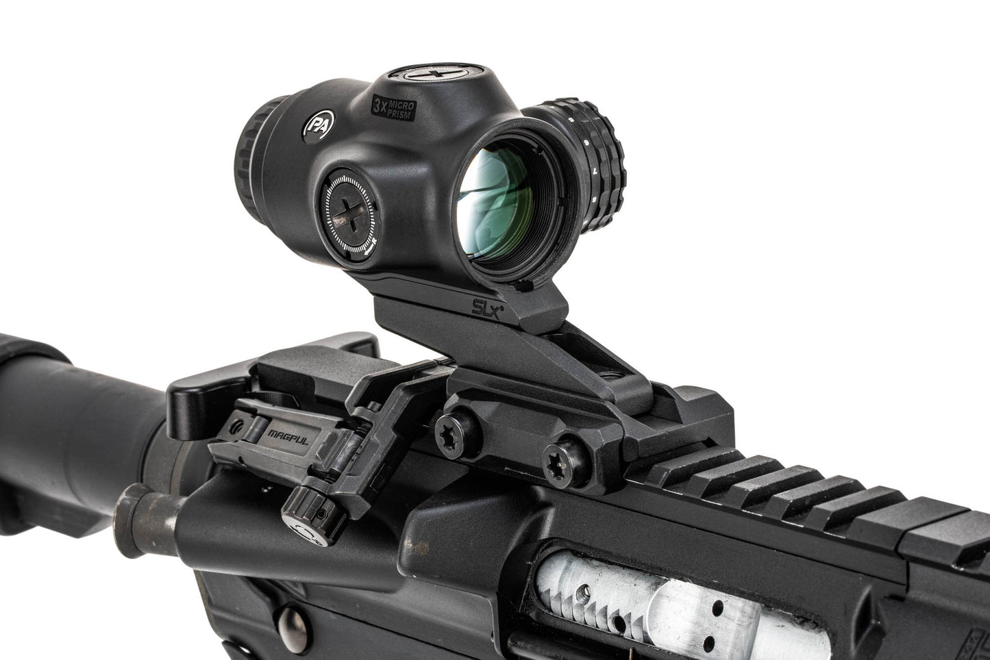 Primary Arms SLx 3X MicroPrism™ - Red Illuminated ACSS Raptor Reticle - 5.56 / .308 - Meter
