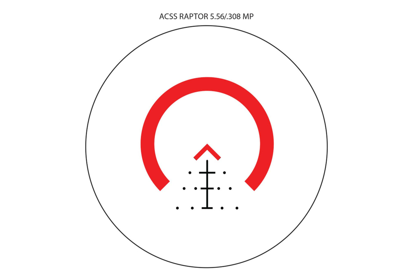 Primary Arms SLx 3X MicroPrism™ - Red Illuminated ACSS Raptor Reticle - 5.56 / .308 - Meter