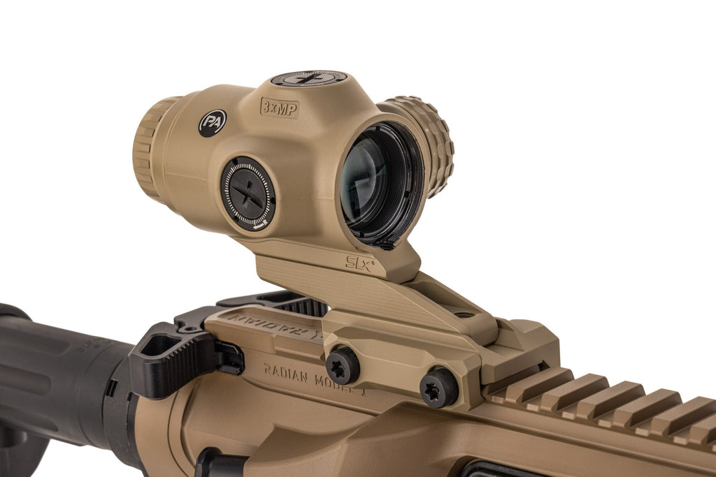 Primary Arms SLx 3X MicroPrism™ Scope - Red Illuminated ACSS Raptor Reticle - 7.62x39 / .300 BLK - Yard - FDE