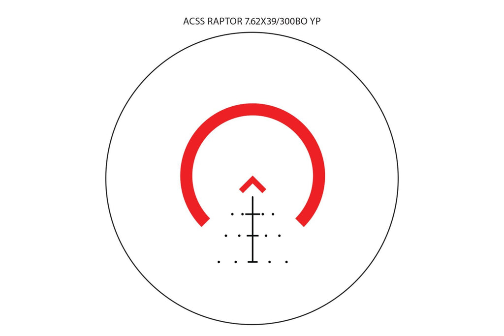 Primary Arms SLx 3X MicroPrism™ Scope - Red Illuminated ACSS Raptor Reticle - 7.62x39 / .300 BLK - Yard - FDE