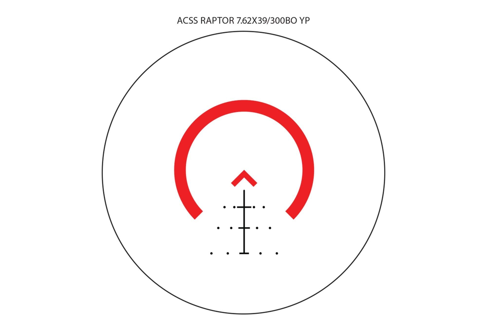 Primary Arms SLx 3X MicroPrism™ Scope - Red Illuminated ACSS Raptor Reticle - 7.62x39 / .300 BLK - Yard - FDE