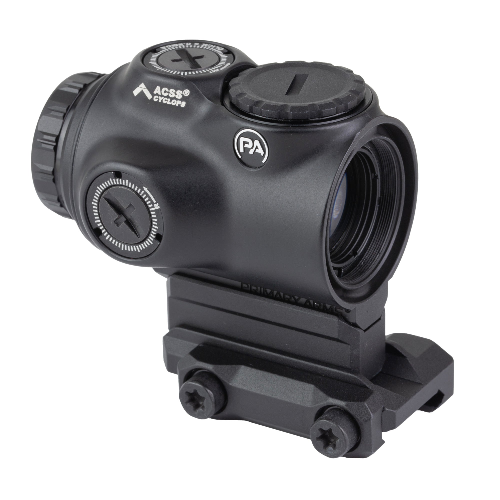 Primary Arms, GLx 1x MicroPrism, Prism Optic, 1X20mm, Red ACSS CYCLOPS Reticle, Black