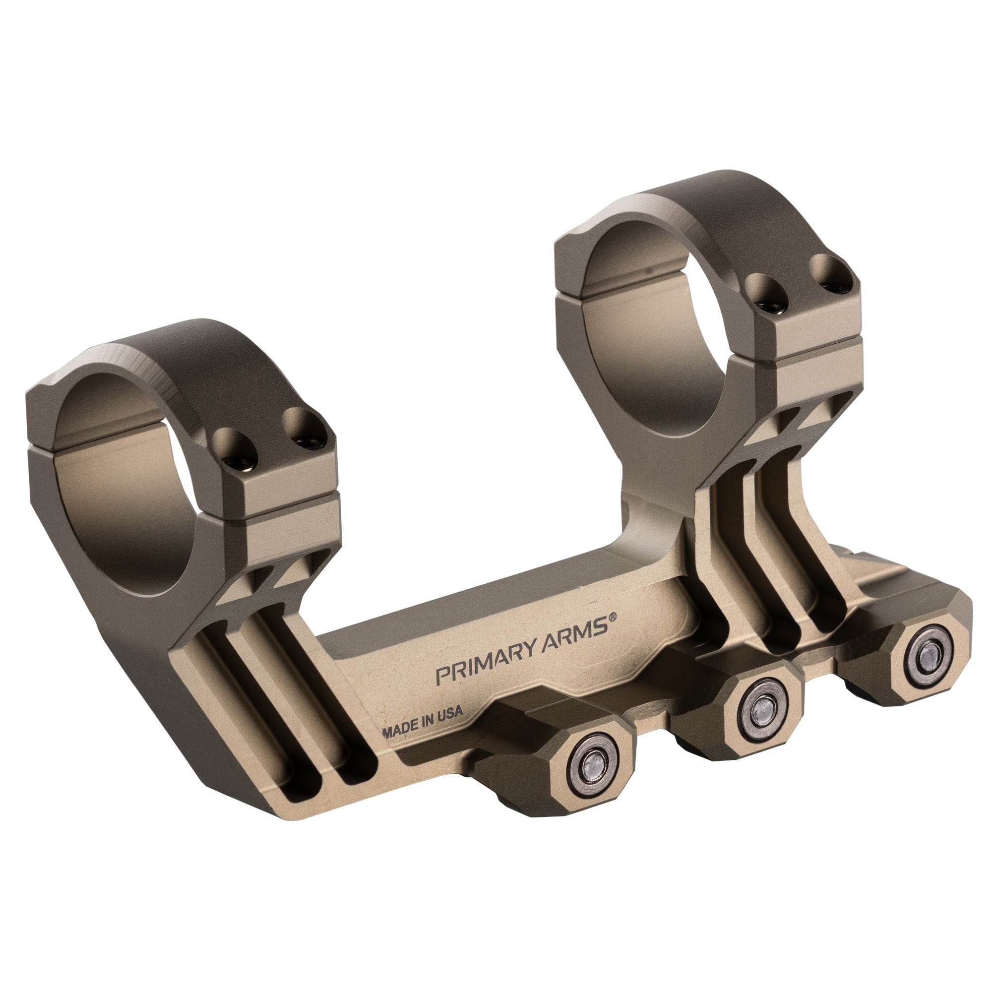 Primary Arms, PLx Cantilever Mount, 30mm Scope Mount, Fits 30mm Main Tubes, 2.04" Height, Clear Anodized Finish