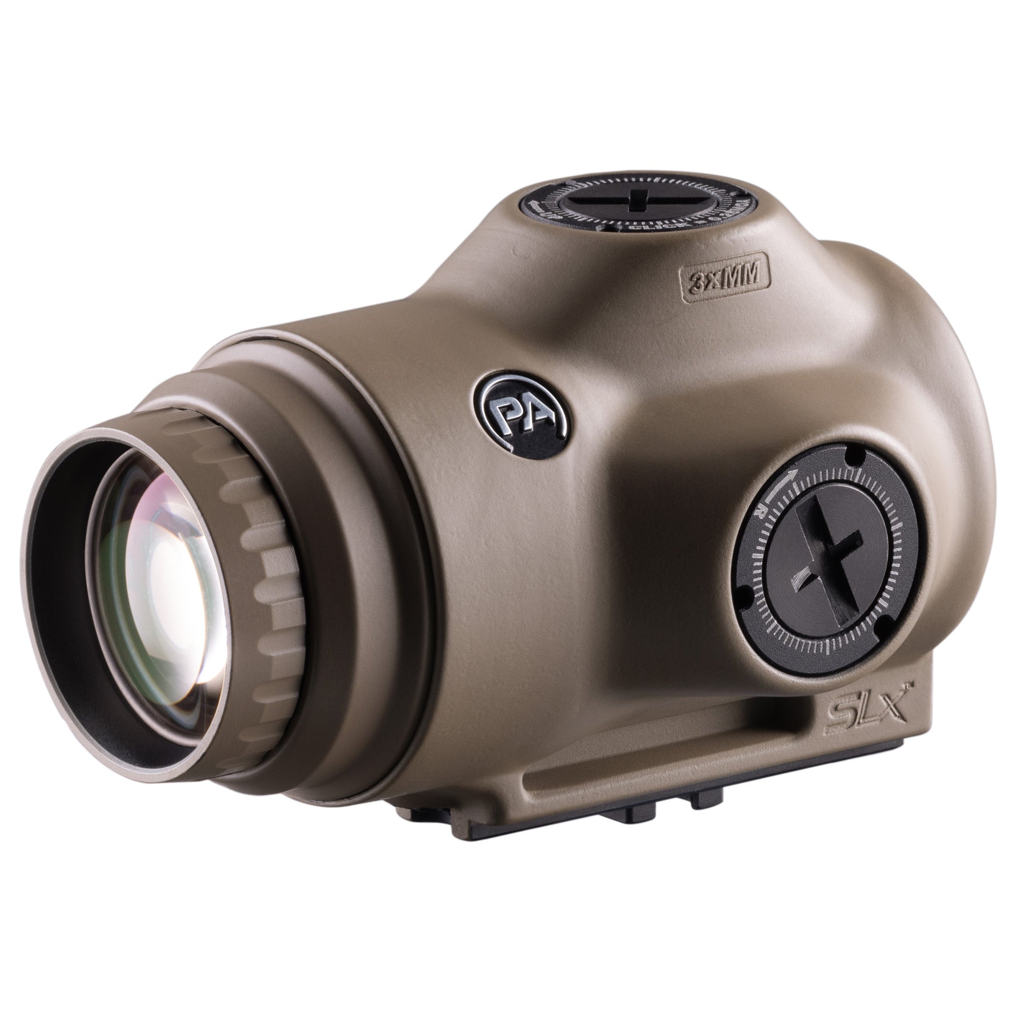 Primary Arms, SLx Micro Magnifier, Magnifier, 3X Magnification, 21mm Objective, Matte Finish, Flat Dark Earth