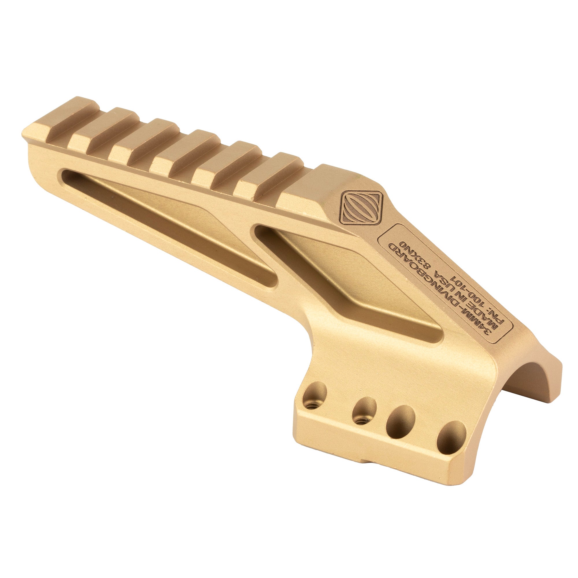 Reptilia, ROF-Diving Board, Mount, Fits AUS and Geissele Super Precision, 34mm, Anodized Finish, Flat Dark Earth