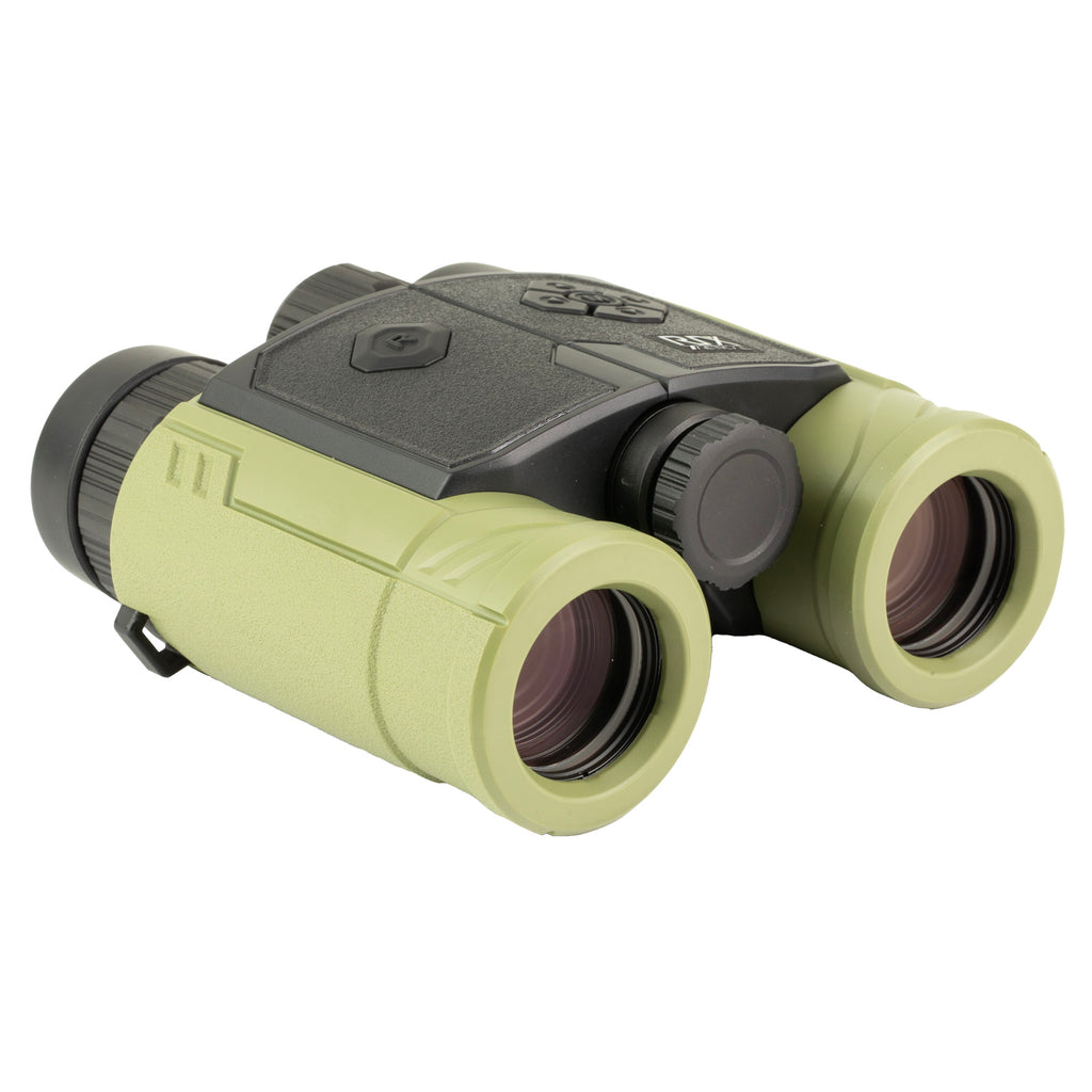 RIX Tactical, MK-R3000, Laser Rangefinding Binocular, 8X Magnification, 32MM Objective, Digital Crosshair Reticle, Black and Green