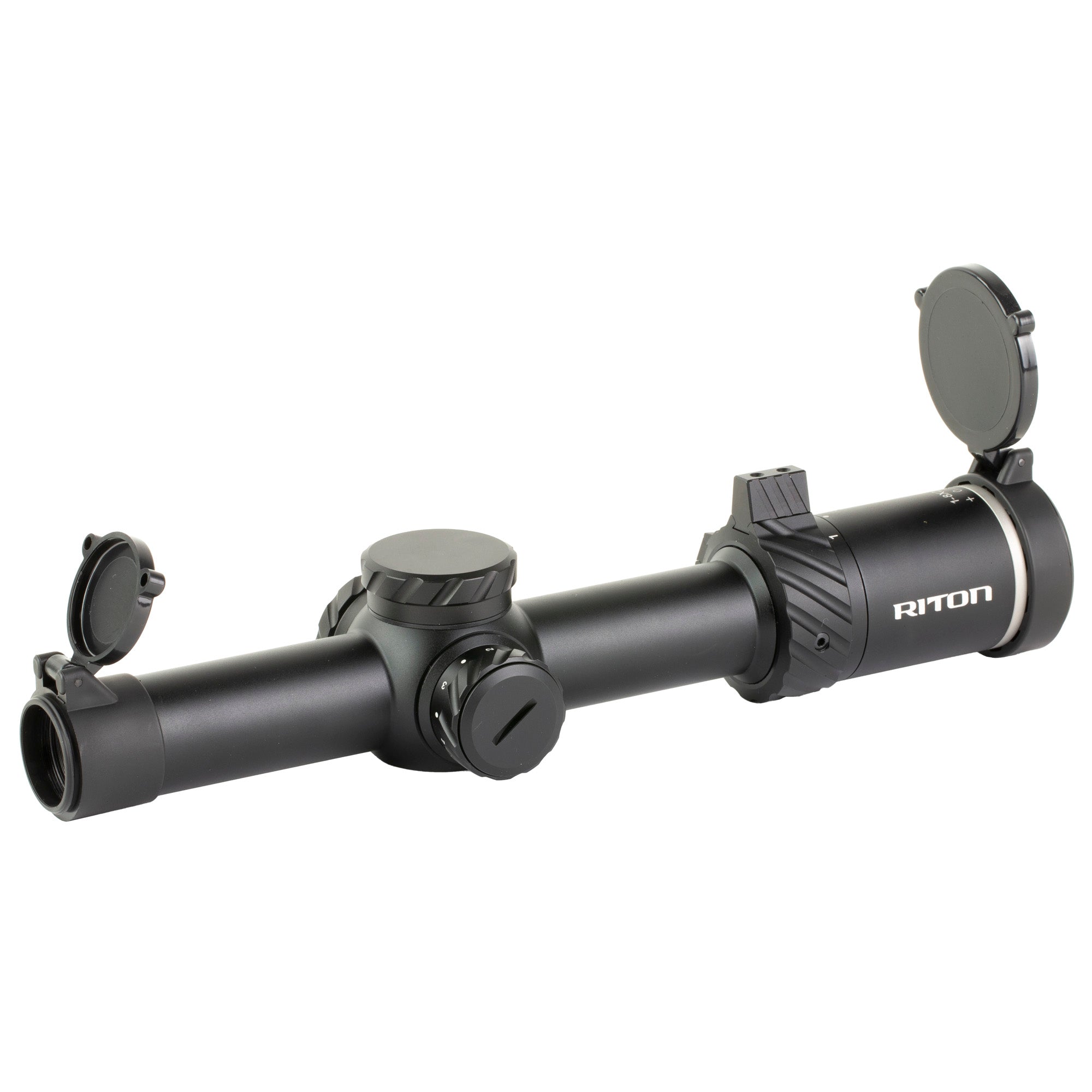 Riton Optics, 3 Series TACTIX, Rifle Scope, 1-8X24mm, 30mm Tube, OT Illuminated Reticle, Second Focal Plane, Black