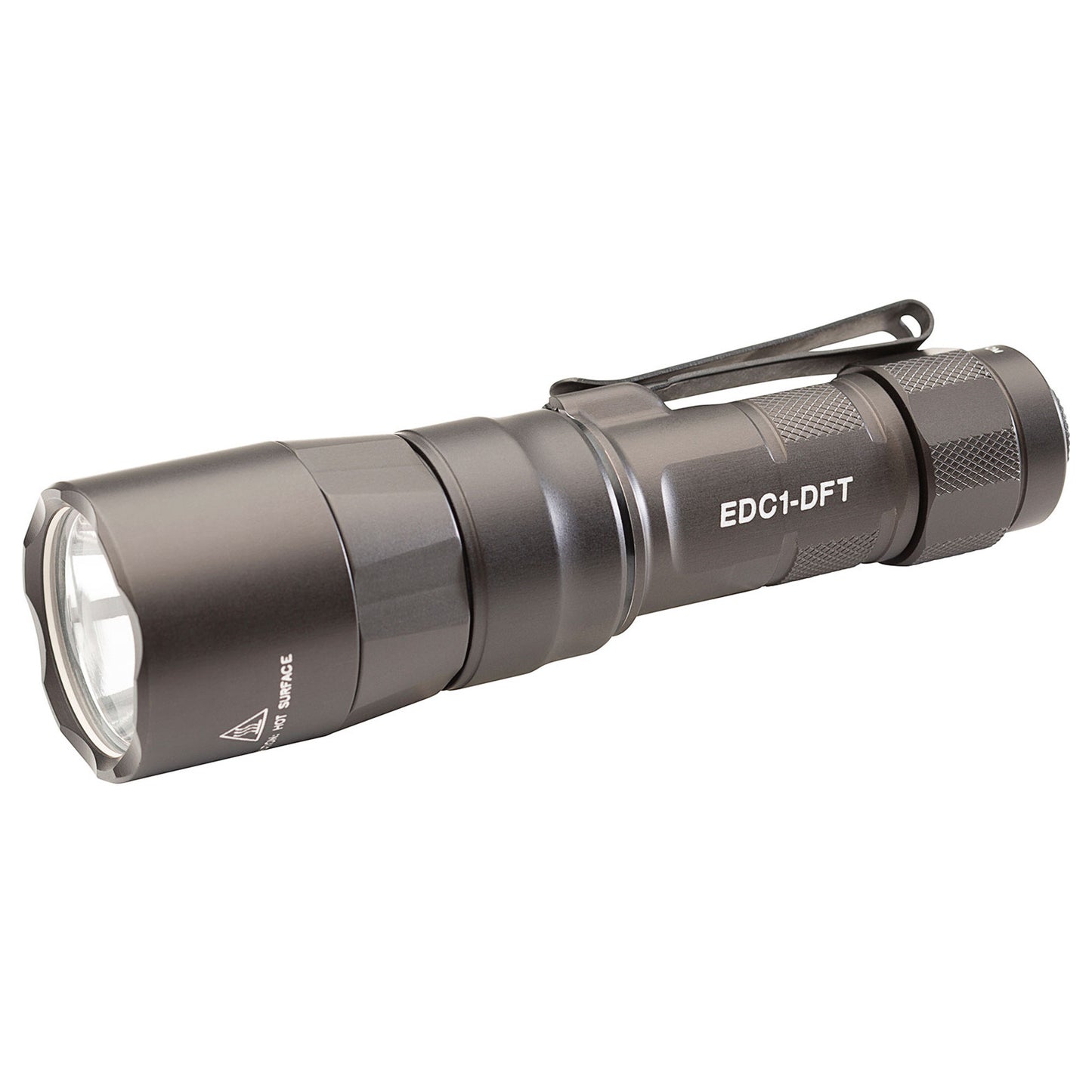 Surefire, Everyday Carry Light (EDC-1-DFT), Dual-Fuel Turbo, Flashlight, 650 Lumens, Anodized Finish, Gray