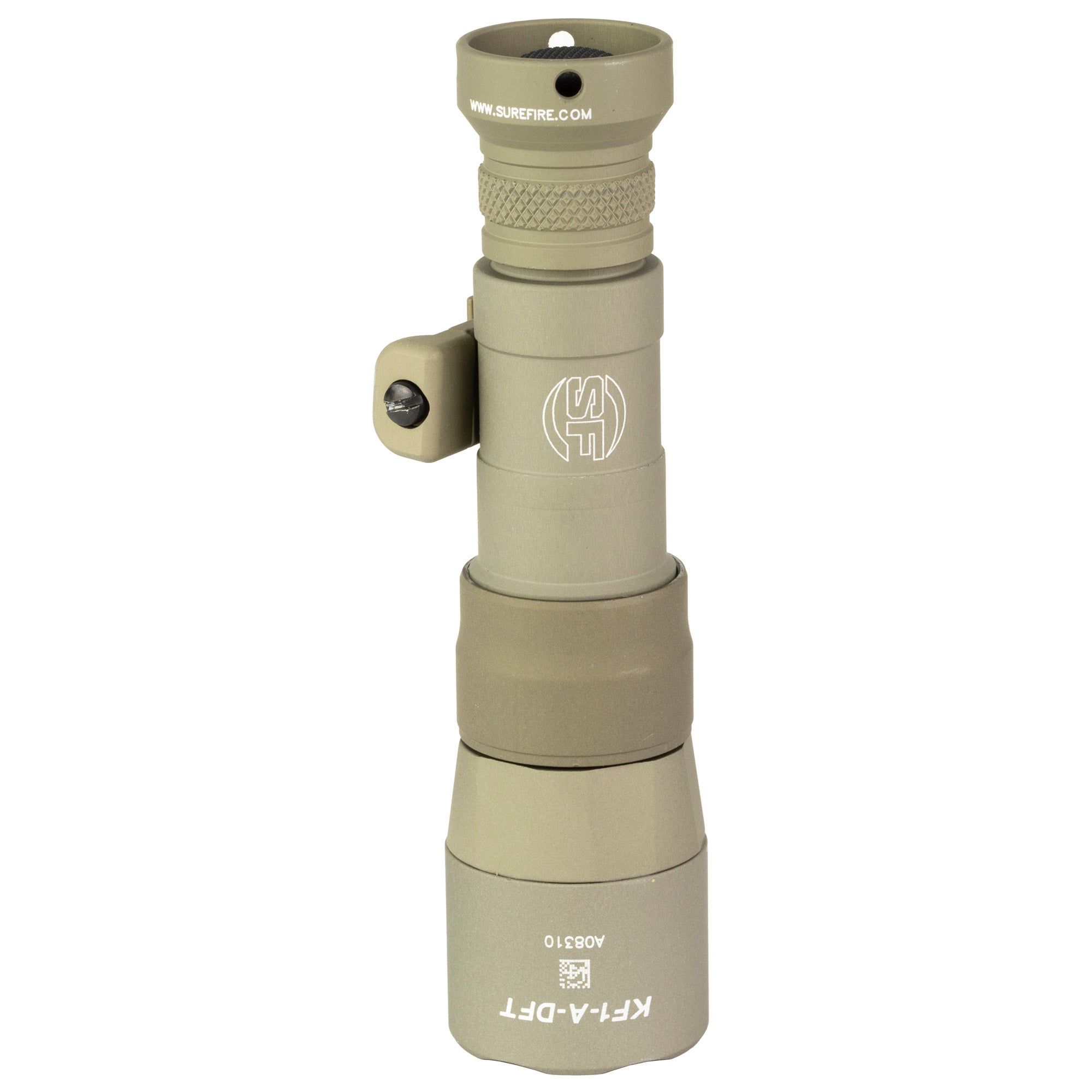 Surefire, M340DFT-PRO Scout Flashlight, Fits Picatinny, 500 Lumens, Anodized Finish, Tan, Z68 On/Off Tailcap, Includes MLOK Adapter