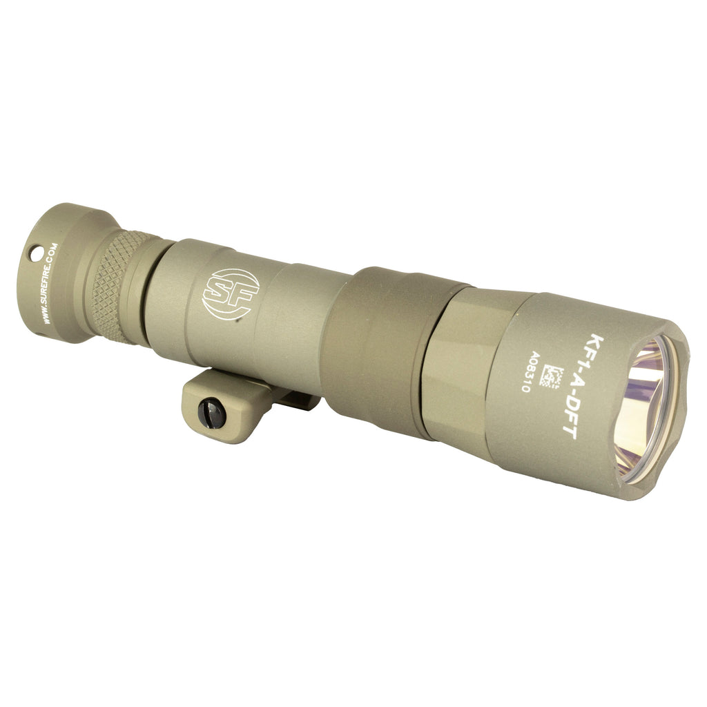 Surefire, M340DFT-PRO Scout Flashlight, Fits Picatinny, 500 Lumens, Anodized Finish, Tan, Z68 On/Off Tailcap, Includes MLOK Adapter