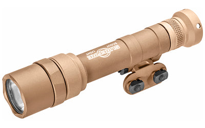 Surefire, M640U Scout Pro Flashlight, LED, 1000 Lumens, Tan Finish, 1913 Picatinny Mount installed, MLOK Mount included, Z68 On/Off Tailcap