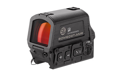Sig Sauer, ROMEO 8T AMR 2.0, Red Dot, 40mm Objective, QBCD 2.0 Reticle, 1913 Picatinny Mount, Titanium Shroud, Black
