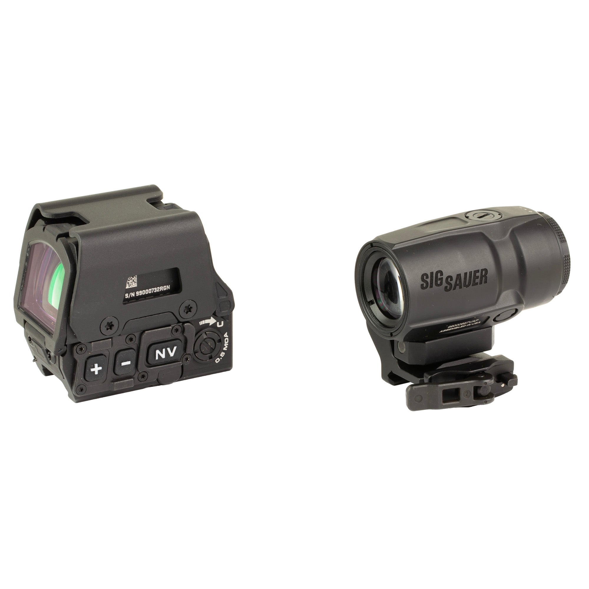 Sig Sauer, Romeo 8T AMR/Juliet Magnifier Combo, Red Dot Sight, 40MM Objective, 3X Magnifier, QBCD 2.0 Reticle, Matte Finish, Black
