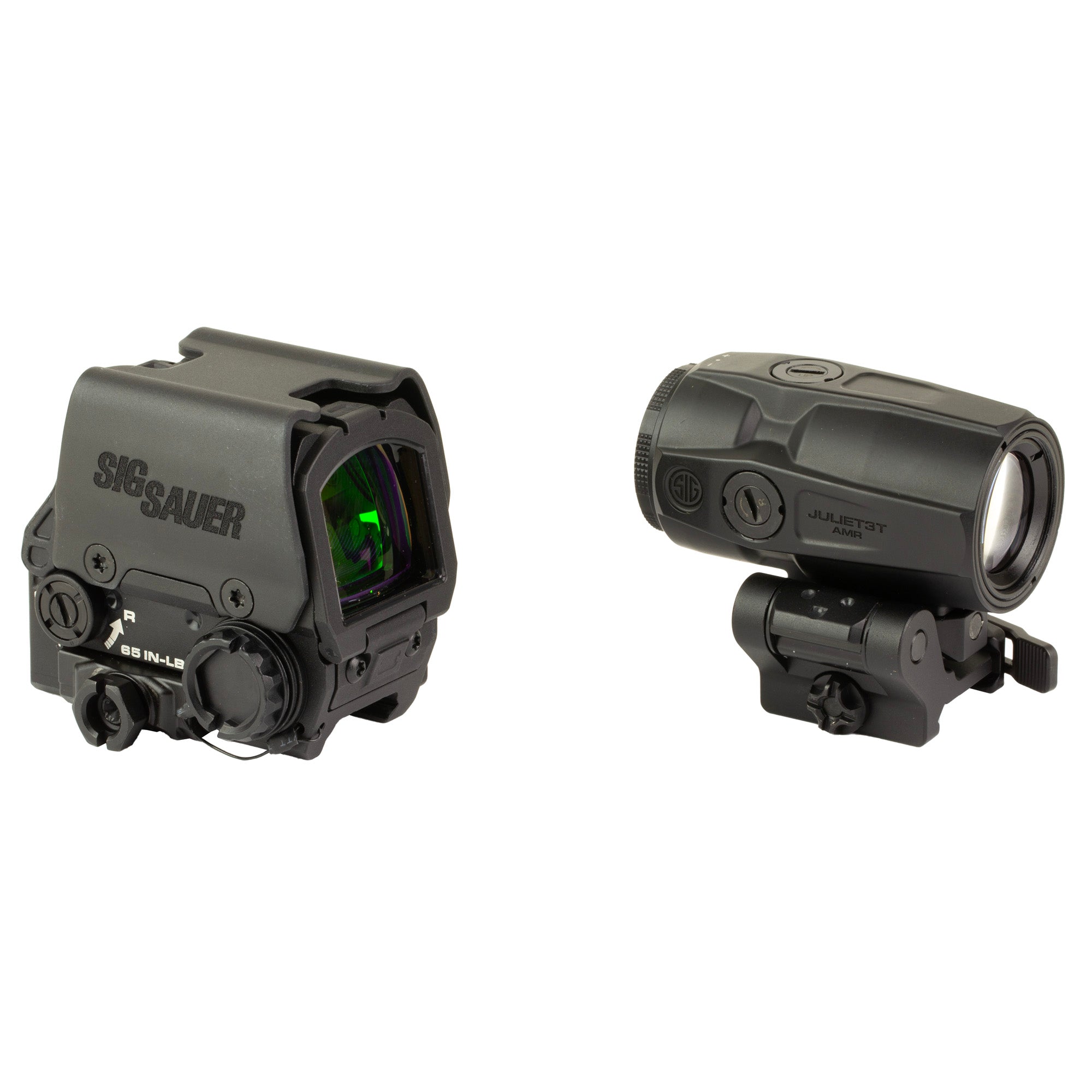 Sig Sauer, Romeo 8T AMR/Juliet Magnifier Combo, Red Dot Sight, 40MM Objective, 3X Magnifier, QBCD 2.0 Reticle, Matte Finish, Black