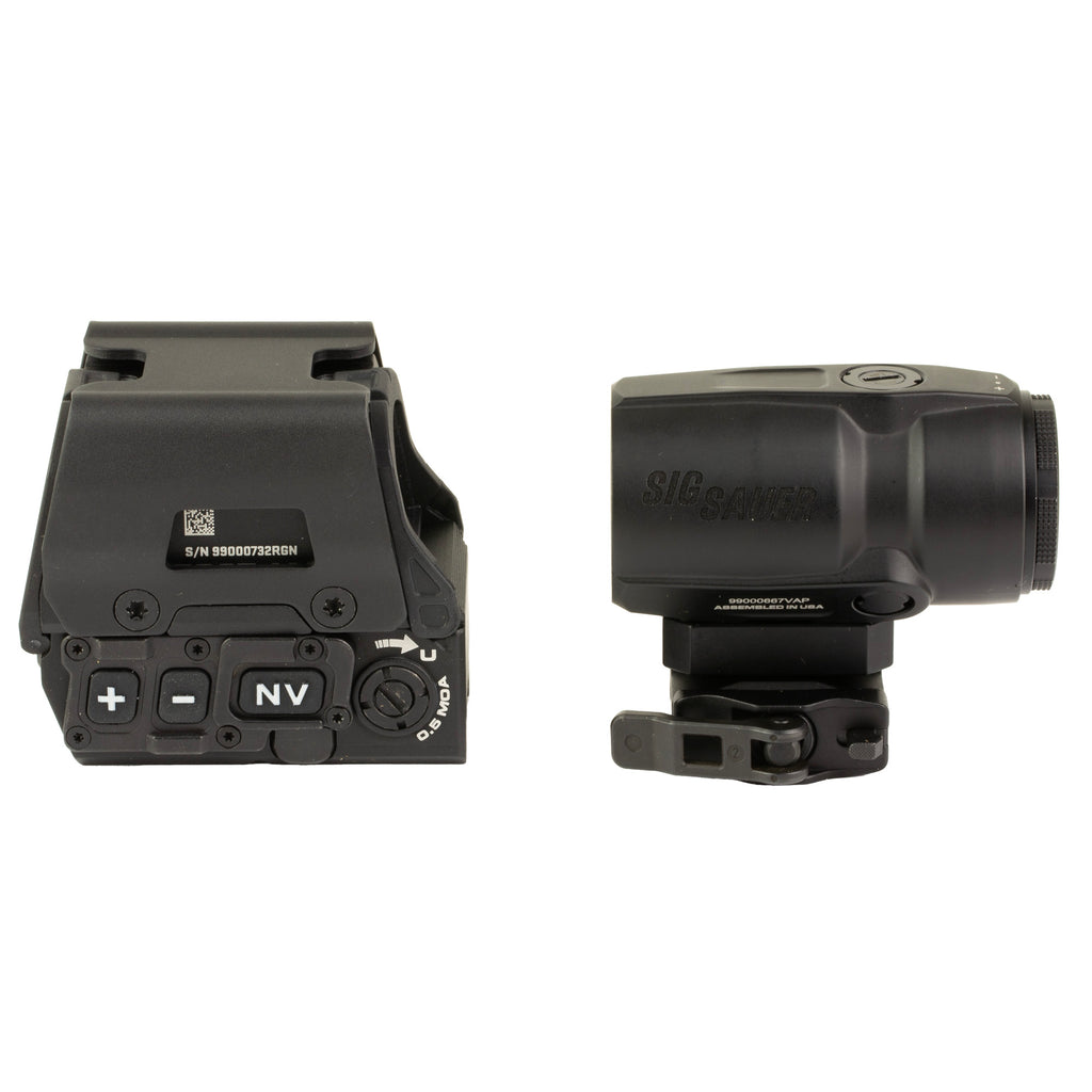 Sig Sauer, Romeo 8T AMR/Juliet Magnifier Combo, Red Dot Sight, 40MM Objective, 3X Magnifier, QBCD 2.0 Reticle, Matte Finish, Black