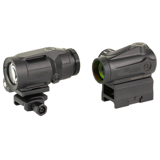 Sig Sauer, ROMEO MSR/Juliet Combo Gen II, ROMEO MSR Red Dot with Juliet5 Micro Magnifier, 5X24mm, 2 MOA Dot, Black
