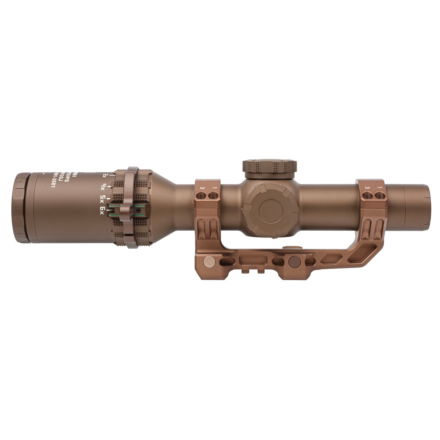 Sig Sauer, TANGO 6T SVPS Kit, Rifle Scope, 1-6X24mm, Second Focal Plane, F-6 HELLFIRE Illuminated Reticle, 1.535 Alpha 4 Mount, Capped Turret, Flat Dark Earth, Includes Power Selector Throw Lever, Soft Case and Lenspen Cleaning Kit