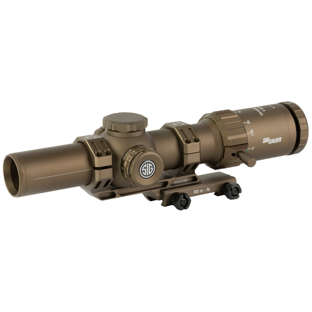 Sig Sauer, Tango MSR, Rifle Scope, 1-10X28, BDC10 Illuminated Reticle, Second Focal Plane, 34mm Main Body Tube