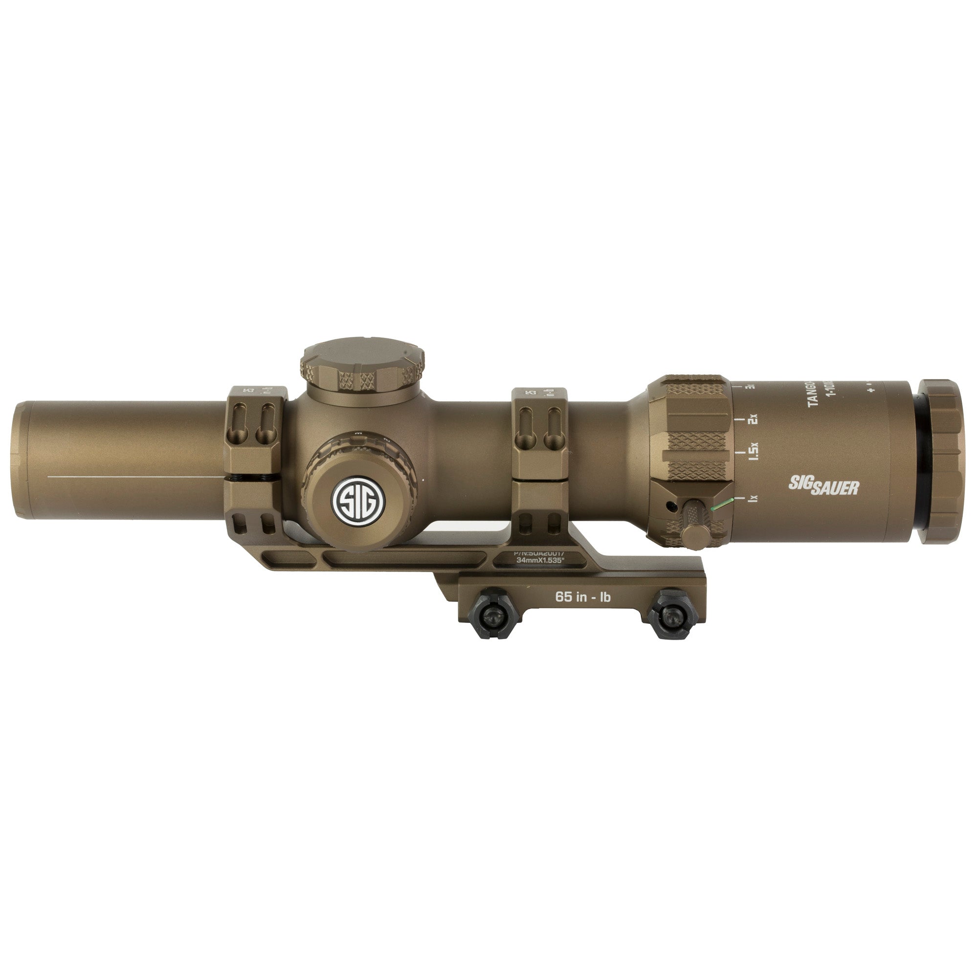 Sig Sauer, Tango MSR, Rifle Scope, 1-10X28, BDC10 Illuminated Reticle, Second Focal Plane, 34mm Main Body Tube