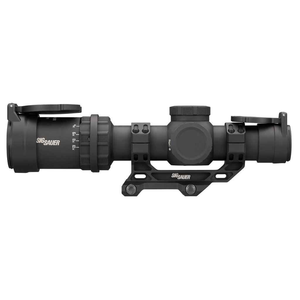 Sig Sauer, TANGO MSR Compact, Rifle Scope, 1-10X Magnification, Second Focal Plane, Illuminated BDC 10 Reticle, 24mm Objective, 30mm Main Tube, Black, Includes ALPHA MSR 1.535" Mount