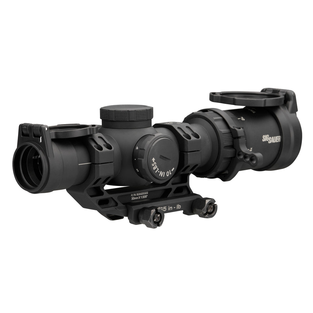 Sig Sauer, TANGO MSR Compact, Rifle Scope, 1-10X Magnification, Second Focal Plane, Illuminated BDC 10 Reticle, 24mm Objective, 30mm Main Tube, Black, Includes ALPHA MSR 1.535" Mount