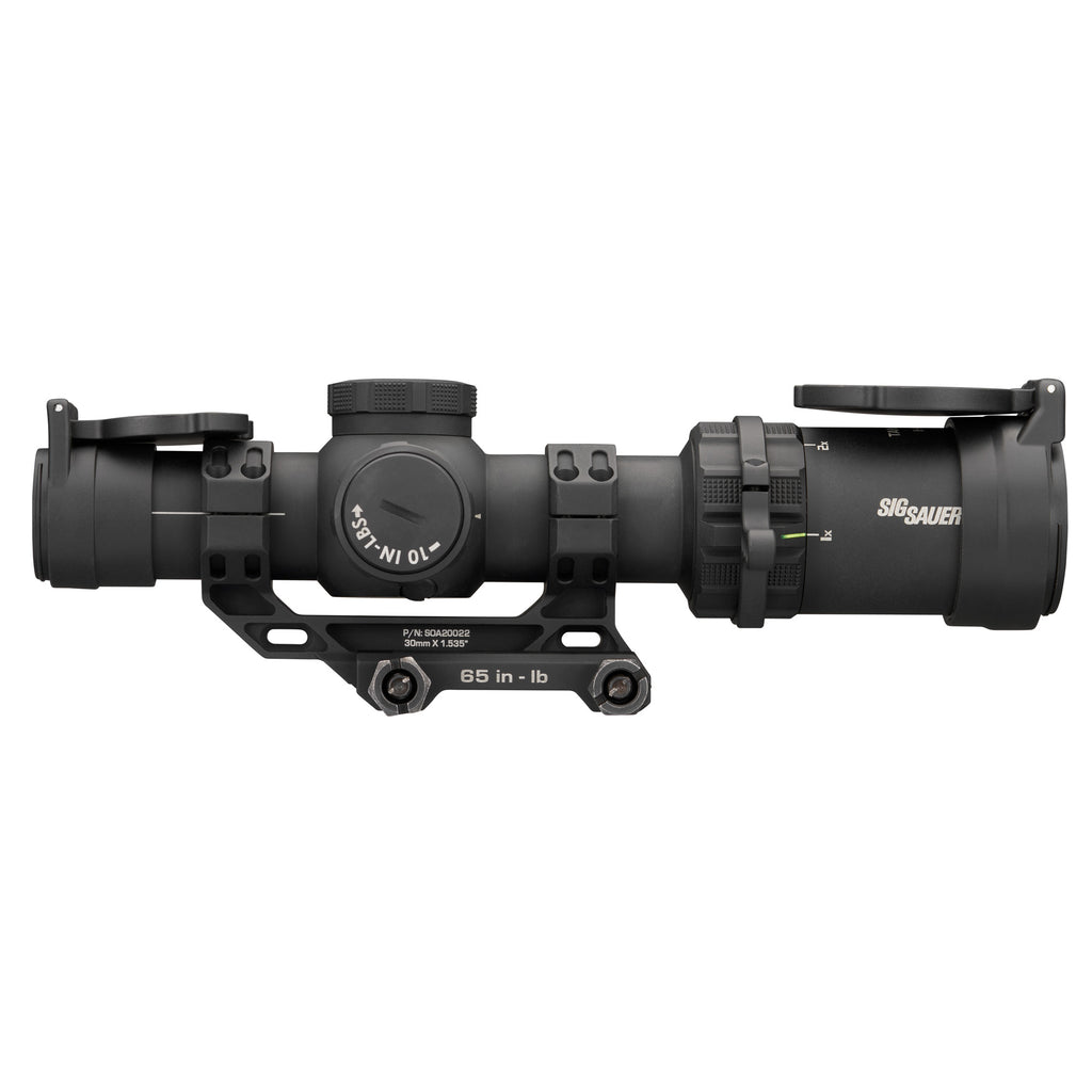 Sig Sauer, TANGO MSR Compact, Rifle Scope, 1-10X Magnification, First Focal Plane, Illuminated BDC 10 Reticle, 24mm Objective, 30mm Main Tube, Black, Includes ALPHA MSR 1.535" Mount