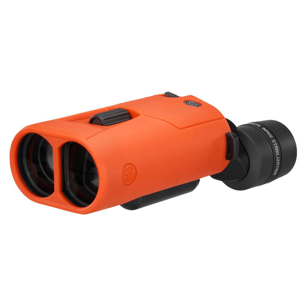 Sig Sauer, ZULU 6 Marine, Binocular, 42mm Objective, 16X Magnification, Electronic Image Stabilization, Matte Finish, Orange, Includes (4)-Rechargeable AA Batteries and (1)-USB-C Charging Cable