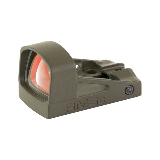 Shield Sights, RMSc, Glass Edition, Red Dot Sight, Non Magnified, Fits RMSc Footprint, 4MOA, Olive Drab Green