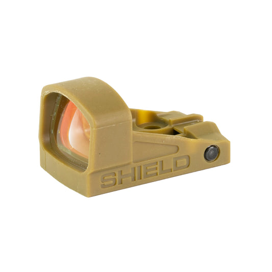 Shield Sights, SMSC, Glass Edition, Red Dot Sight, Non Magnified, 4 MOA, Flat Dark Earth