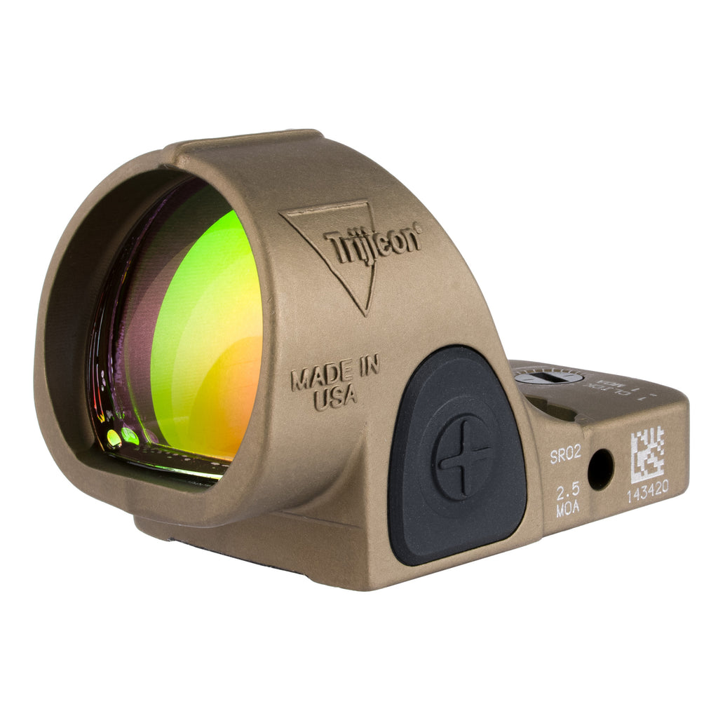 Trijicon, SRO (Specialized Reflex Optic), 5 MOA, Adjustable LED, Anodized Finish, Coyote Brown