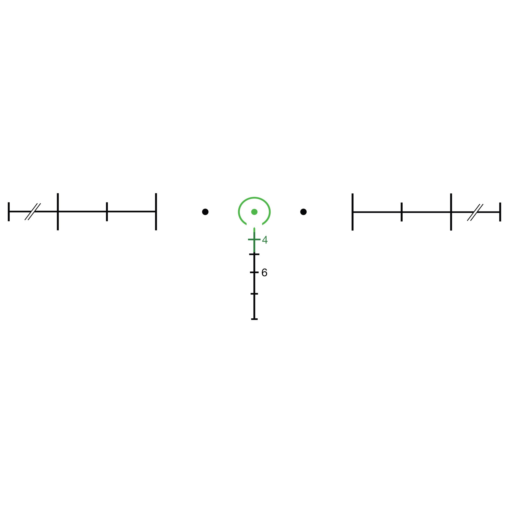 Trijicon, ACOG, Rifle Scope, 4X, 32, Green Horseshoe 6.8, Matte, w/TA51 Mount