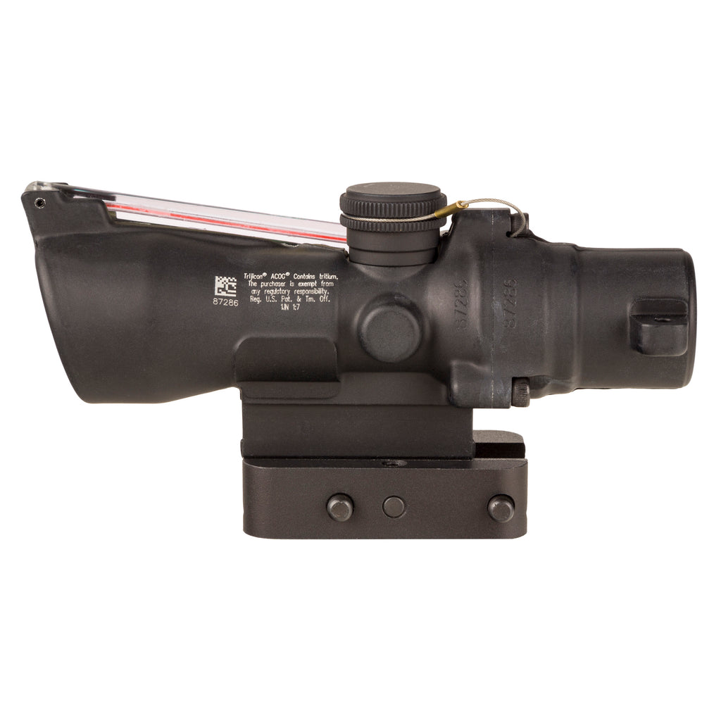 Trijicon, ACOG, 3X24mm, Dual Illuminated Red Horseshoe/Dot 223/55 Grain, Includes Q-LOC Mount, Matte Finish, Black