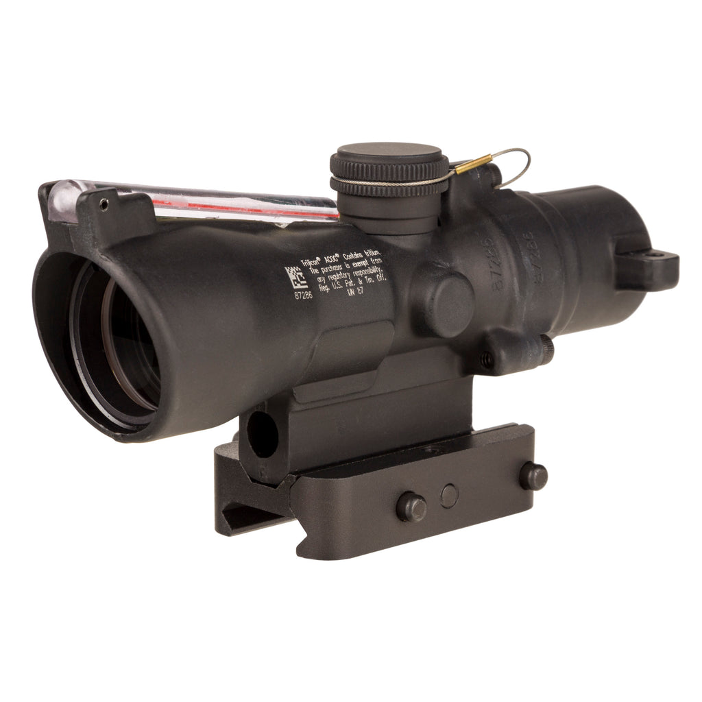 Trijicon, ACOG, 3X24mm, Dual Illuminated Red Horseshoe/Dot 223/55 Grain, Includes Q-LOC Mount, Matte Finish, Black