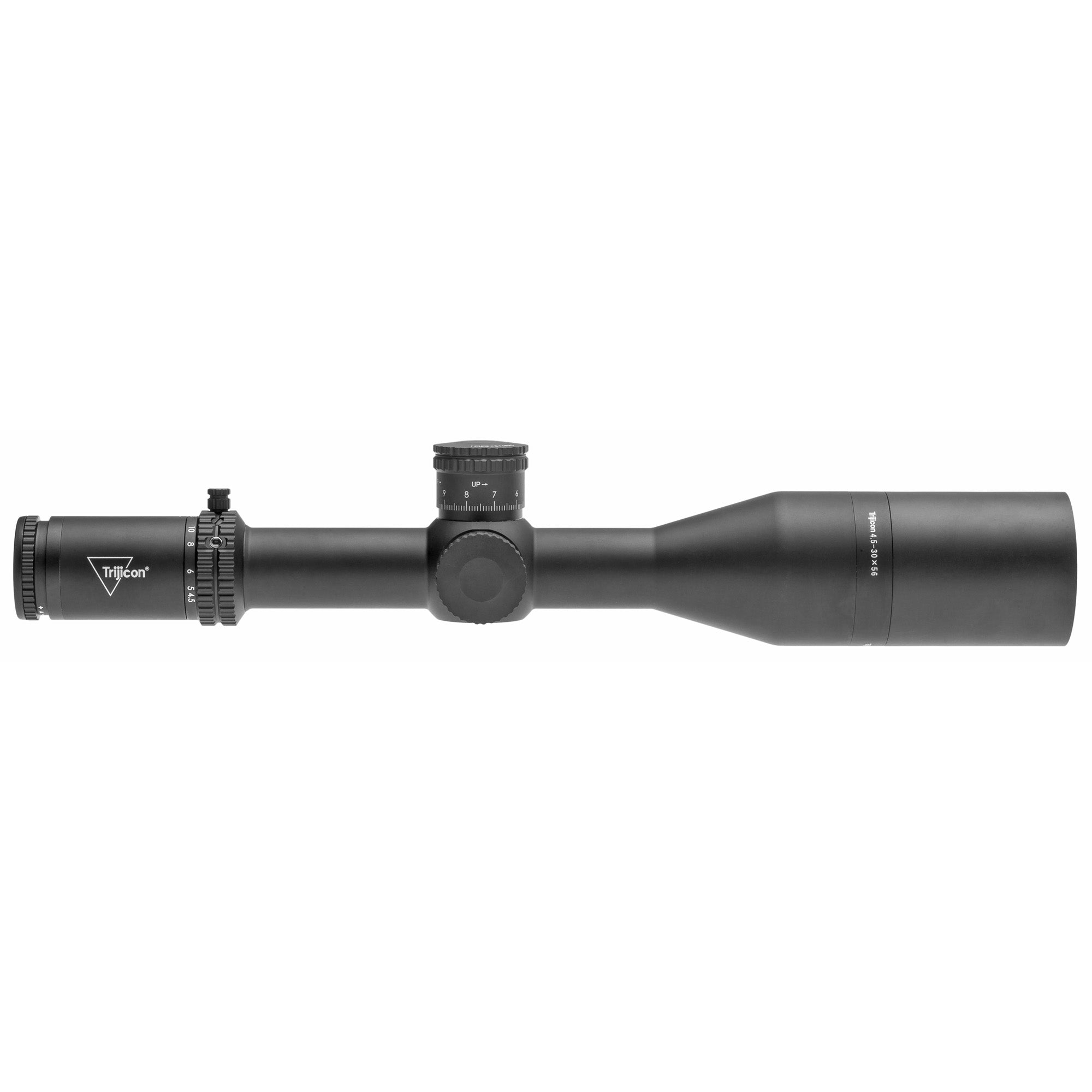 Trijicon, Tenmile 4.5-30x56mm FFP Long-Range Riflescope with Red/Green MRAD Precision Tree, 34mm Tube, Matte Black, Exposed Elevation Adjuster with Return to Zero Feature
