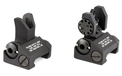 TROY Industries, BattleSight Micro, Front and Rear Sight, Di-Optic Aperture, Picatinny, Black Finish